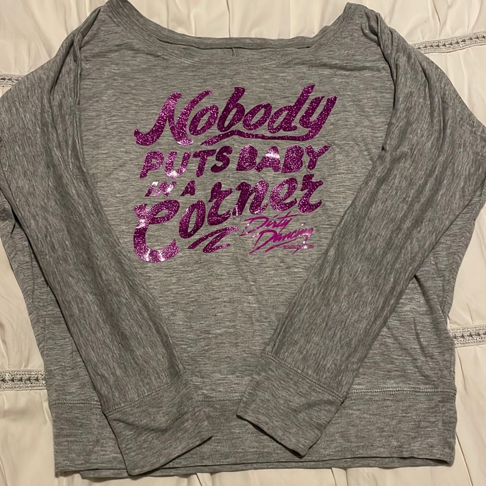 Dirty Dancing - off shoulder long sleeve shirt